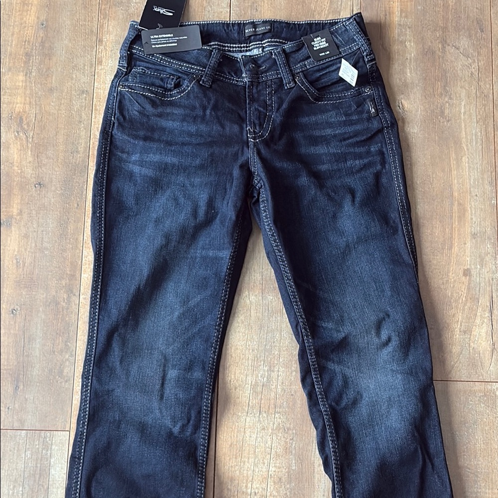 Women’s silver jeans